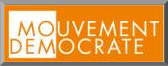 bouton Mouvement Democrate - blog